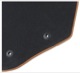 Floor accessory mats Velours black (offblack) inscription consists of 4 pieces