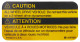 Information sign Caution All Wheel Drive Engine compartment 12567697 (1071177) - Saab 9-3 (2003-), 9-5 (2010-)