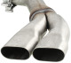 Exhaust pipe exposed Tailpipe Kit for both sides