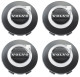 Wheel Center Cap black for Genuine Light alloy rims Kit 32147649 (1073657) - Volvo 200, 700, 850, 900, C30, C40, C70 (2006-), C70 (-2005), S40 (-2004), S40, V50 (2004-), S60 (2019-), S60 (-2009), S60, V60, S60 CC, V60 CC (2011-2018), S70, V70, V70XC (-2000), S80 (2007-), S80 (-2006), S90, V90 (2017-), S90, V90 (-1998), V40 (2013-), V40 CC, V60 (2019-), V60 CC (2019-), V70 P26, XC70 (2001-2007), V70, XC70 (2008-), V90 CC, XC40/EX40, XC60 (2018-), XC60 (-2017), XC90 (2016-), XC90 (-2014)