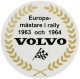 Sticker Europa-mästare i rally 1963 och 1964 black gold  (1073677) - Volvo 120, 130, 220, P1800, PV, P210