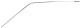 Zierleiste, Verglasung Türscheibe oben Fahrertür blank silber 1268042 (1074336) - Volvo 700, 900, S90 (-1998)