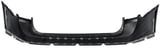 Bumper cover rear painted silver metallic