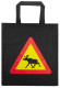 Bag Elk Warning Carry bag black Cotton