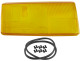 Lichtscheibe, Hauptscheinwerfer rechts gelb 3518157 (1076259) - Volvo 700