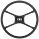 Steering wheel 4-Spokes leather-covered Premium quality 673422 (1076806) - Volvo 120, 130, 220, 140