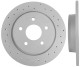 Brake disc Rear axle non vented perforated 31499632 (1079556) - Volvo S40 (2004-)