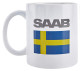Cup Swedish flag SAAB