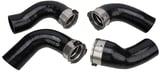 Charger intake hose Silicone black Kit