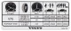 Information sign Wheel pressure default Filling lid 9454198 (1079858) - Volvo V70 (-2000)