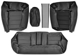 Upholstery Rear seat black for the entire back seat