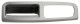 Door handle recess left front aluminium-grey 1303693 (1080857) - Volvo C30, V50
