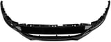 Bumper cover front painted onyx black metallic