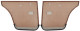 Interior door panel rear brown Kit for both sides