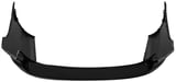 Bumper cover rear painted black