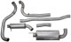 Sports silencer set Steel, aluminized from Turbo charger  (1083347) - Volvo 200
