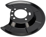 Splash panel, Brake disc fits left and right Rear axle