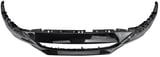 Bumper cover front painted onyx black metallic