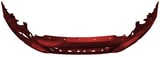 Bumper cover front painted flamenco red pearl