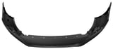Bumper cover front painted onyx black metallic