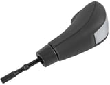 Gear selector Leather charcoal aluminium-grey