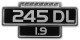 Emblem Fender 245DL 1254206 (1086033) - Volvo 200