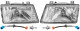 Headlight Halogen for main beam for low beam Kit for both sides  (1087028) - Saab 900 (-1993)