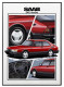 Poster SAAB 900 Turbo Coupe rot