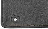 Fußmattensatz Textil grau bestehend aus 4 Stück