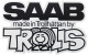 Sticker Made in Trollhättan by trolls black-grey  (1088451) - Saab universal