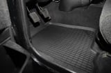 Floor accessory mats Synthetic material black consists of 4 pieces