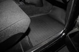 Floor accessory mats Synthetic material black consists of 4 pieces