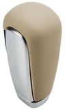 Gear selector Leather chrome beige 30756901 (1090816) - Volvo S60, V60 (2011-2018), S80 (2007-), V70, XC70 (2008-), XC60 (-2017)