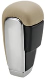 Gear selector Leather chrome beige