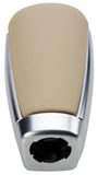 Gear selector Leather chrome beige