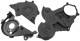 Cover, Timing belt Kit  (1091039) - Volvo C30, S40, V50 (2004-), S80 (2007-), V70 (2008-)