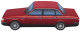 Pillow red Volvo 240