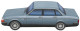 Pillow blue Volvo 240