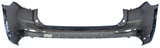 Bumper cover rear painted denim blue metallic