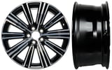 Rim Aluminium 8x18 10-Spoke turbine Diamond Cut - 1038