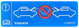 Information sign Fuse box front 31409737 (1095526) - Volvo Polestar 1, XC40/EX40, XC60 (2018-), XC90 (2016-)