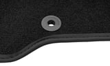 Floor accessory mat, single Textile charcoal solid 3rd seat row