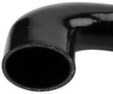 Charger intake hose Intake collector - Pressure pip Intercooler Silicone black