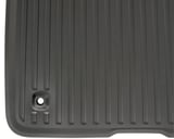 Floor accessory mats Rubber black consists of 4 pieces