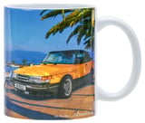 Tasse Saab 900 Cabriolet Porzellantasse