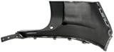 Bumper cover rear left Corner painted glacier silver