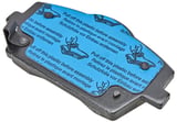 Brake pad set Front axle
