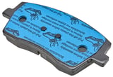 Brake pad set Front axle