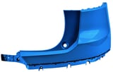 Bumper cover rear right Corner painted bursting blue 39848222 (1100418) - Volvo XC40/EX40