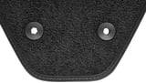 Floor accessory mat, single Synthetic material Textile charcoal 3rd seat row